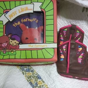 Ariat Kids Boots - Brown and Pink